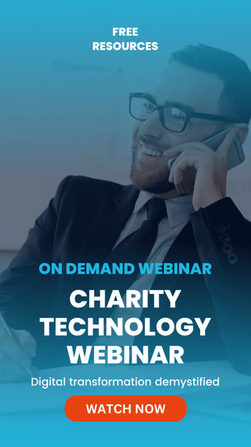 Promotional Banner - Charity Technology On Demand Webinar Oct 23